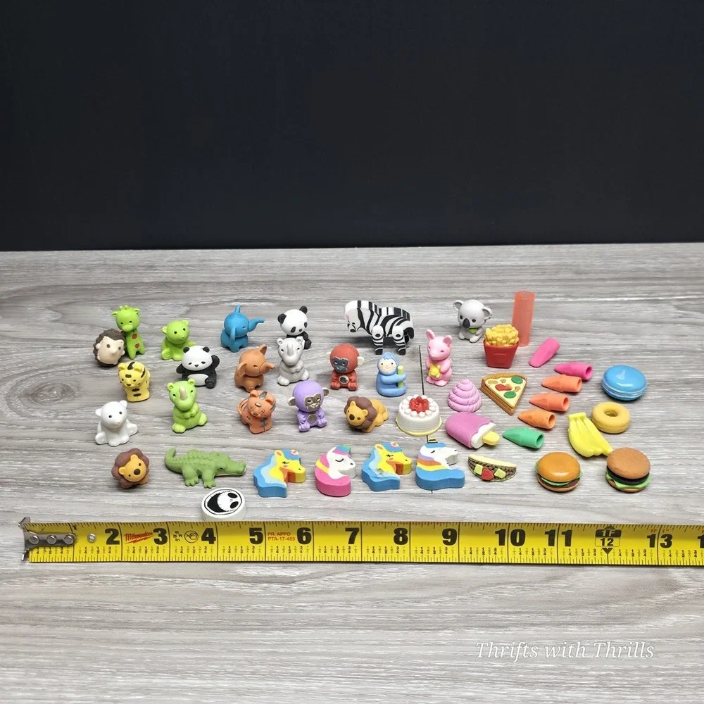 Animal Erasers And Other Erasers- Pets Pencil Erasers Puzzle Animals - 35+ Piece